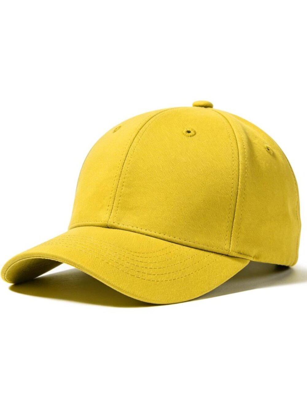Unisex Yellow Adjustable Low Profile Base Ball Cap Vintage Hat for Daily Use